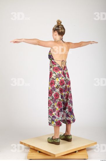 Whole Body Woman T poses Casual Formal Overal Slim Studio photo references