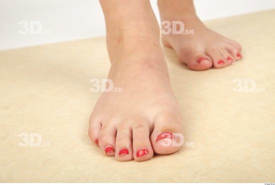 Foot Whole Body Woman Nude Formal Slim Studio photo references