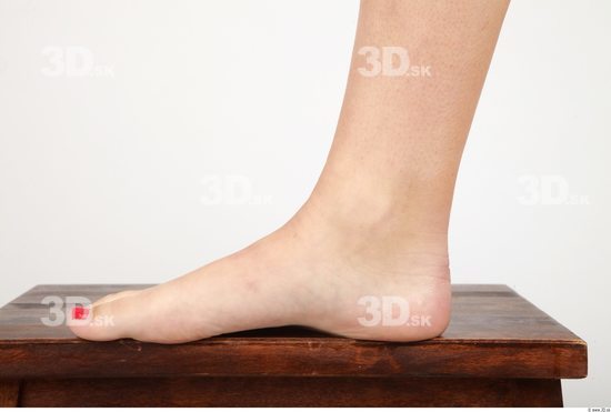 Foot Whole Body Woman Nude Formal Slim Studio photo references