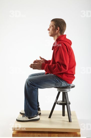 Whole Body Man Other White Casual Slim Studio photo references