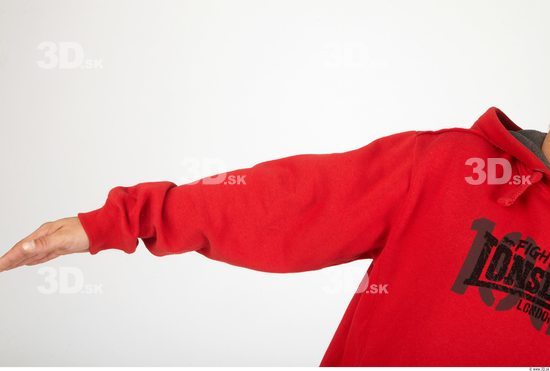 Arm Whole Body Man Casual Sweatshirt Slim Studio photo references