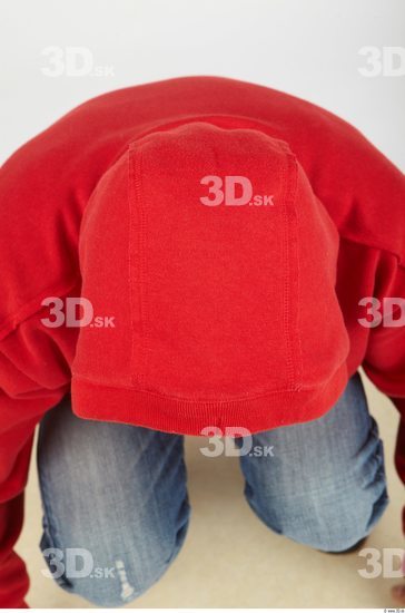 Whole Body Head Man Casual Sweatshirt Slim Studio photo references