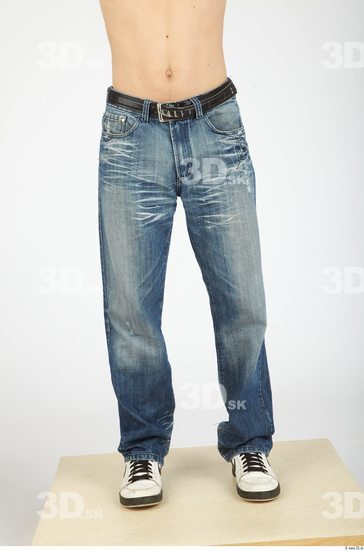 Leg Whole Body Man Casual Jeans Slim Studio photo references