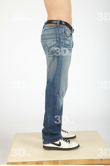 Leg Whole Body Man Casual Jeans Slim Studio photo references