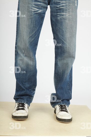 Calf Whole Body Man Casual Jeans Slim Studio photo references