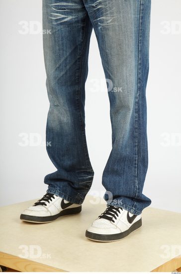 Calf Whole Body Man Casual Jeans Slim Studio photo references