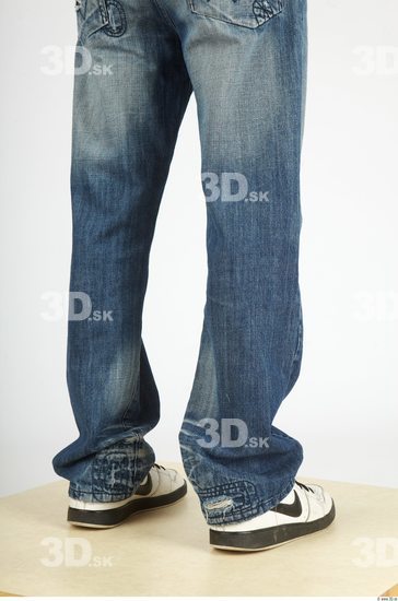 Calf Whole Body Man Casual Jeans Slim Studio photo references