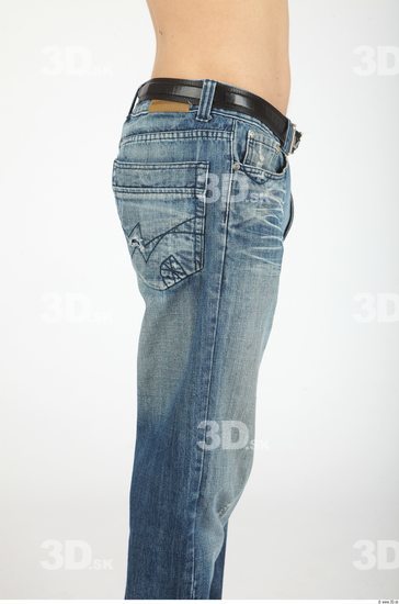 Thigh Whole Body Man Casual Jeans Slim Studio photo references