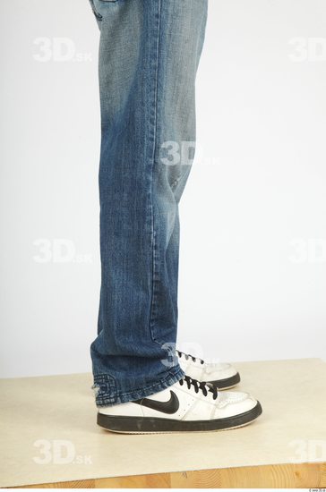 Calf Whole Body Man Casual Jeans Slim Studio photo references