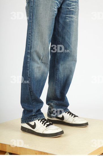 Calf Whole Body Man Casual Jeans Slim Studio photo references