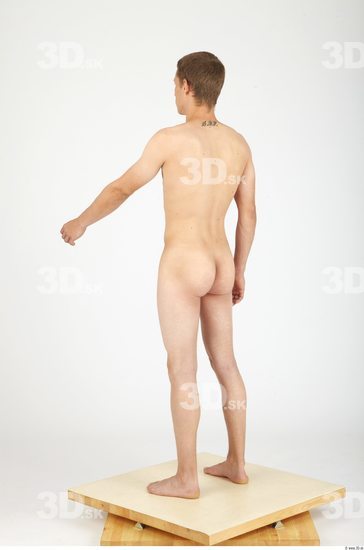 Whole Body Man Nude Casual Slim Studio photo references