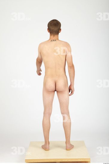 Whole Body Man Nude Casual Slim Studio photo references