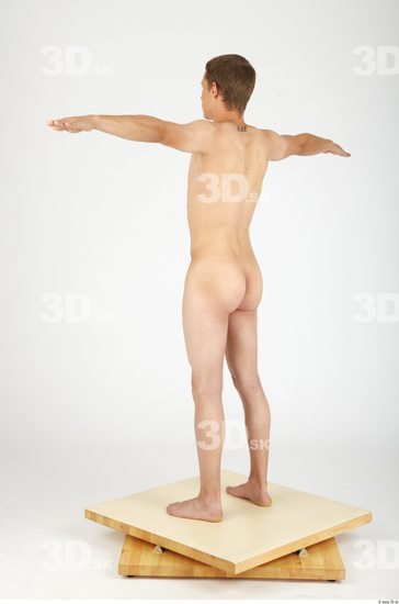 Whole Body Man T poses Nude Casual Slim Studio photo references