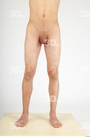 Leg Whole Body Man Nude Casual Slim Studio photo references