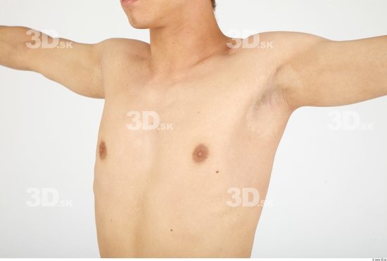 Chest Whole Body Man Nude Casual Slim Studio photo references