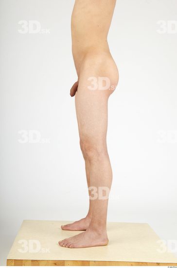 Leg Whole Body Man Nude Casual Slim Studio photo references