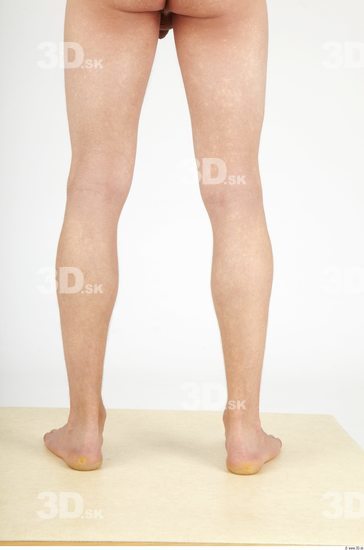 Calf Whole Body Man Nude Casual Slim Studio photo references