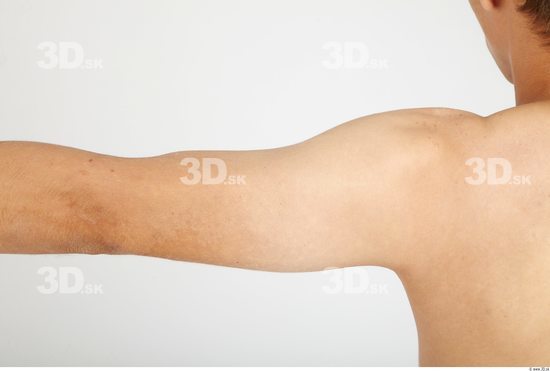 Arm Whole Body Man Nude Casual Slim Studio photo references