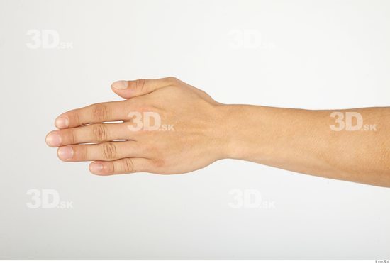 Hand Whole Body Man Casual Slim Studio photo references