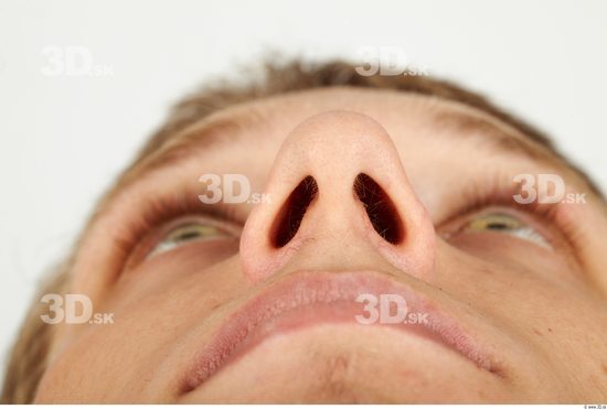 Nose Whole Body Man Casual Slim Studio photo references