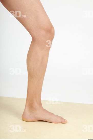 Calf Whole Body Man Nude Casual Slim Studio photo references