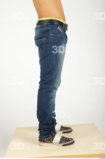 Leg Whole Body Man Casual Jeans Athletic Studio photo references