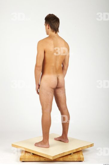 Whole Body Man Nude Casual Athletic Studio photo references