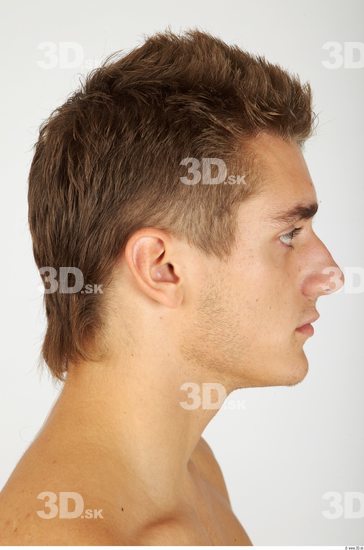 Whole Body Head Man Casual Athletic Studio photo references