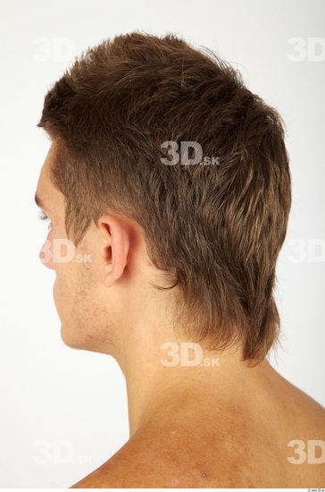 Whole Body Head Man Casual Athletic Studio photo references