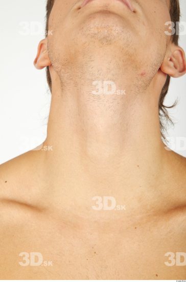 Neck Whole Body Man Nude Casual Athletic Studio photo references