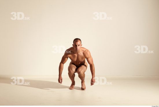 Whole Body Man Fighting poses Animation references Nude Athletic Studio photo references