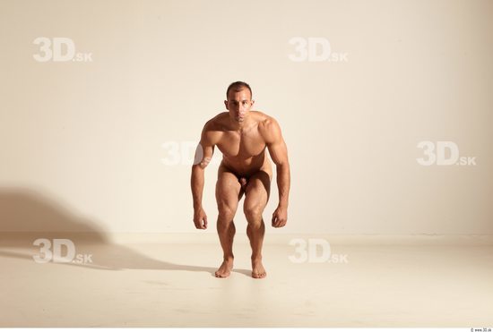 Whole Body Man Fighting poses Animation references Nude Athletic Studio photo references