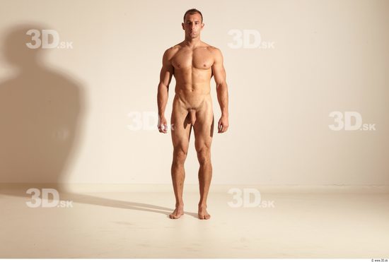 Whole Body Man Fighting poses Animation references Nude Athletic Studio photo references