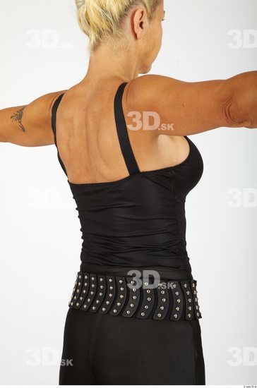 Upper Body Whole Body Woman Casual Singlet Average Studio photo references