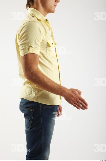 Arm Man Animation references White Casual Shirt Athletic