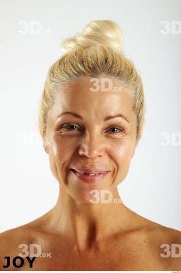 Face Emotions Woman White Athletic Wrinkles