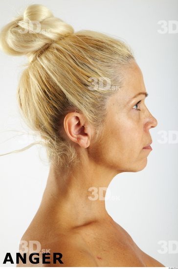 Face Emotions Woman White Athletic Wrinkles