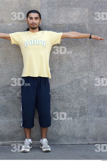 Whole Body Head Man T poses Sports Slim Street photo references