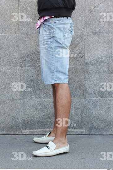 Leg Head Man Casual Shorts Slim Street photo references