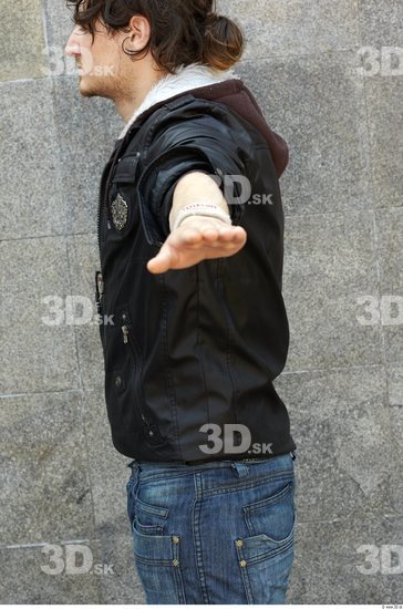 Upper Body Head Man Casual Jacket Athletic Average Street photo references