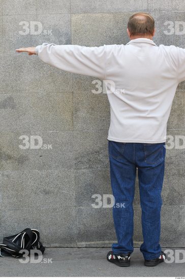 Whole Body Head Man T poses Casual Athletic Overweight Street photo references