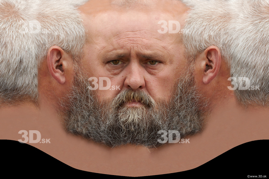 Head Man White Head textures Bearded