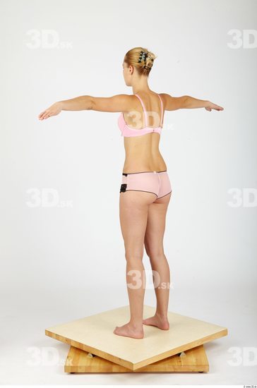 Whole Body Woman T poses Casual Underwear Slim Studio photo references