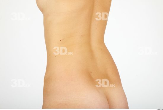 Whole Body Back Woman Nude Casual Slim Studio photo references