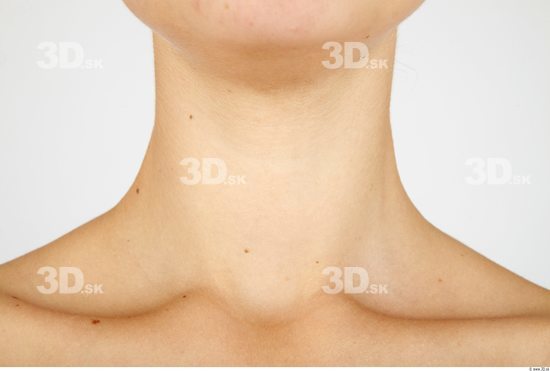 Neck Whole Body Woman Nude Casual Slim Studio photo references