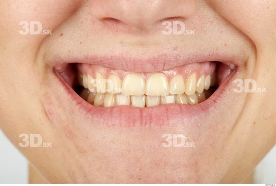 Whole Body Teeth Woman Casual Slim Studio photo references