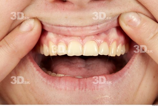 Whole Body Teeth Woman Casual Slim Studio photo references