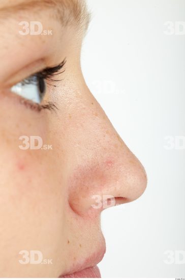 Nose Whole Body Woman Casual Slim Studio photo references