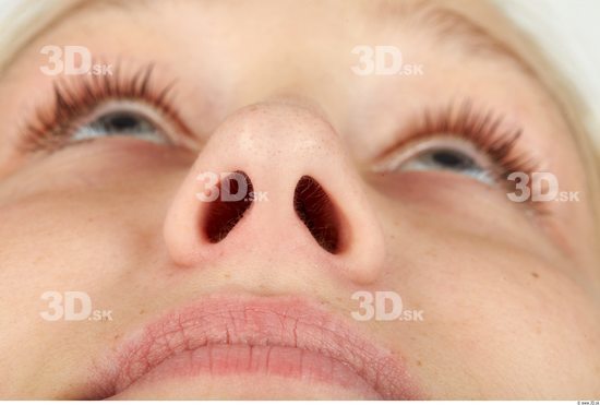 Nose Whole Body Woman Casual Slim Studio photo references