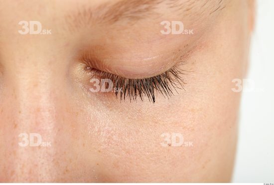 Eye Whole Body Woman Casual Slim Studio photo references